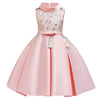 Baby Girl 3D Flower Silk Princess Dress