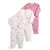 Baby Rompers 3pcs Flower Sleepsuit