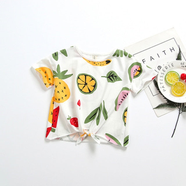 Baby girl t-shirt casual fruit