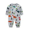 YiErYing  High Quality Soft Newborn Clothing Baby Rompers Cartoon printing 100% Cotton Long Sleeve Infant Pajamas Kids Clothing