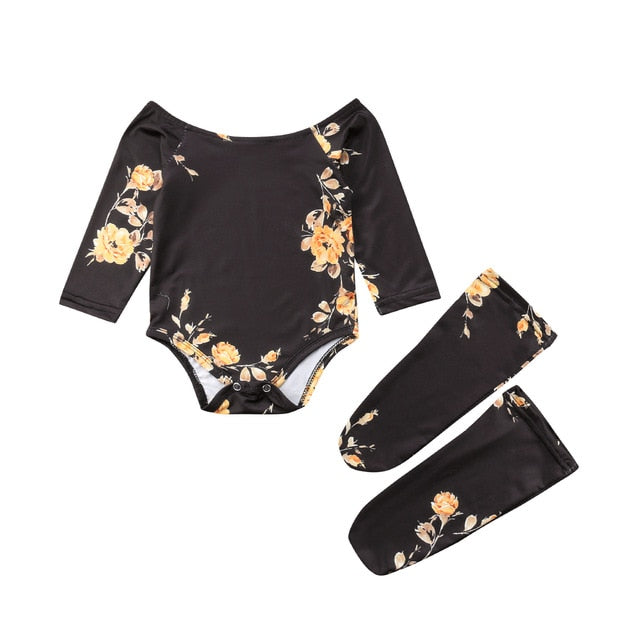 Pudcoco Girl Jumpsuits 0-24M Baby Girl Flower