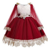 Girls Princess Flowers Ball Gown