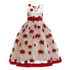 Princesss Flower Embroidery Dress