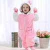 Cute Cartoon Flannel Baby Rompers