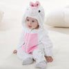 Cute Cartoon Flannel Baby Rompers
