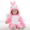 Cute Cartoon Flannel Baby Rompers
