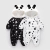 Winter Printing Star Panda Baby Rompers