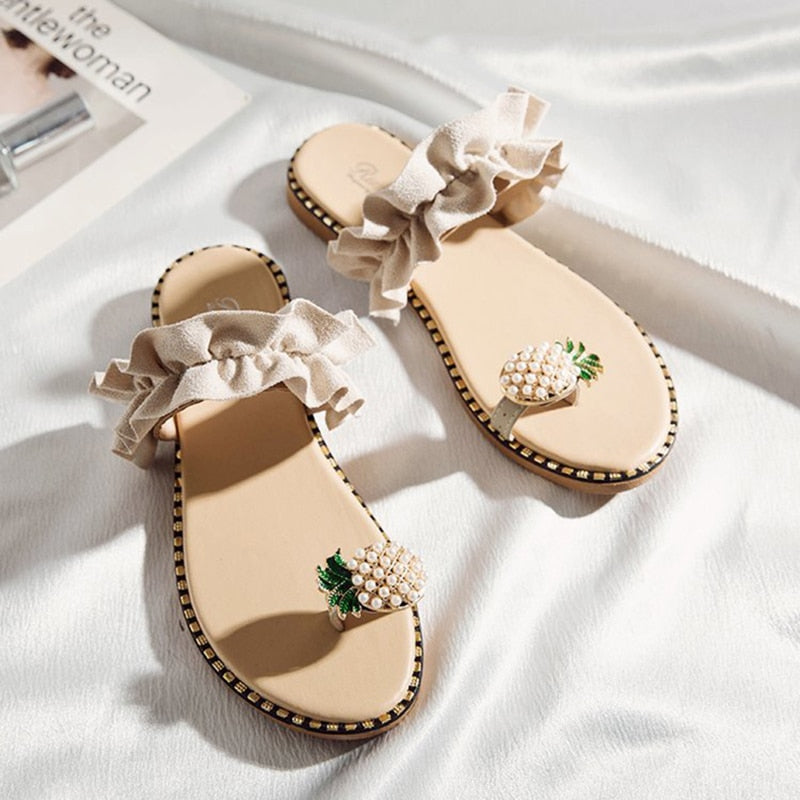 YIKUYUBO 2019 Summer Flat Sandals