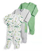 Baby Rompers 3pcs Flower Sleepsuit