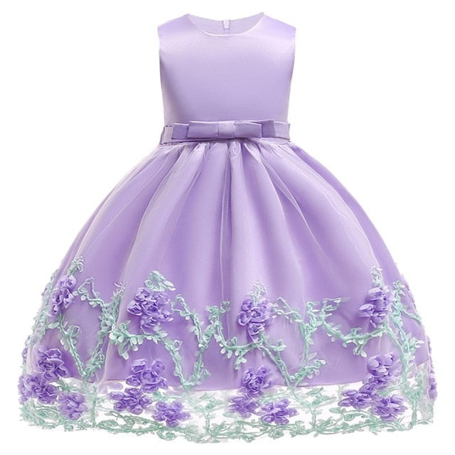 Kids Birthday Princess Party Dress