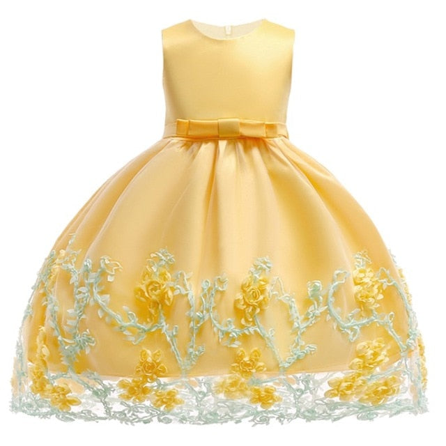 Kids Birthday Princess Party Dress