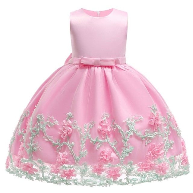 Kids Birthday Princess Party Dress