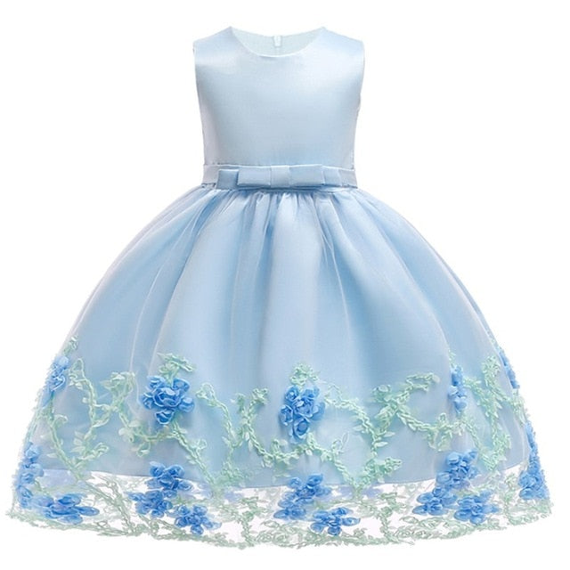 Kids Birthday Princess Party Dress