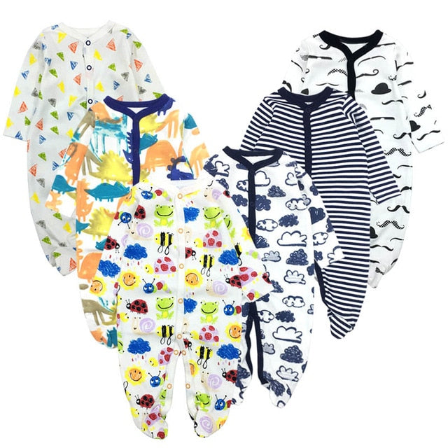 6PCS/LOT Baby Rompers 2019 Long