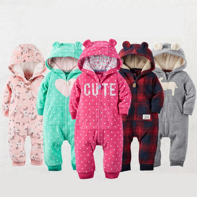 2019 Fall Winter Warm Infant Baby Rompers