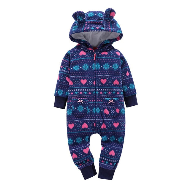 2019 Fall Winter Warm Infant Baby Rompers