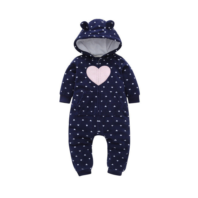 2019 Fall Winter Warm Infant Baby Rompers