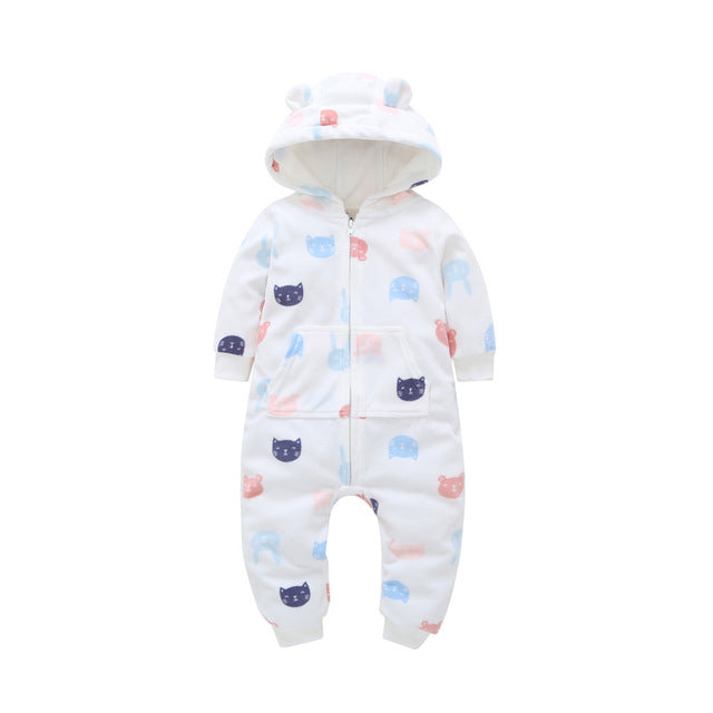2019 Fall Winter Warm Infant Baby Rompers
