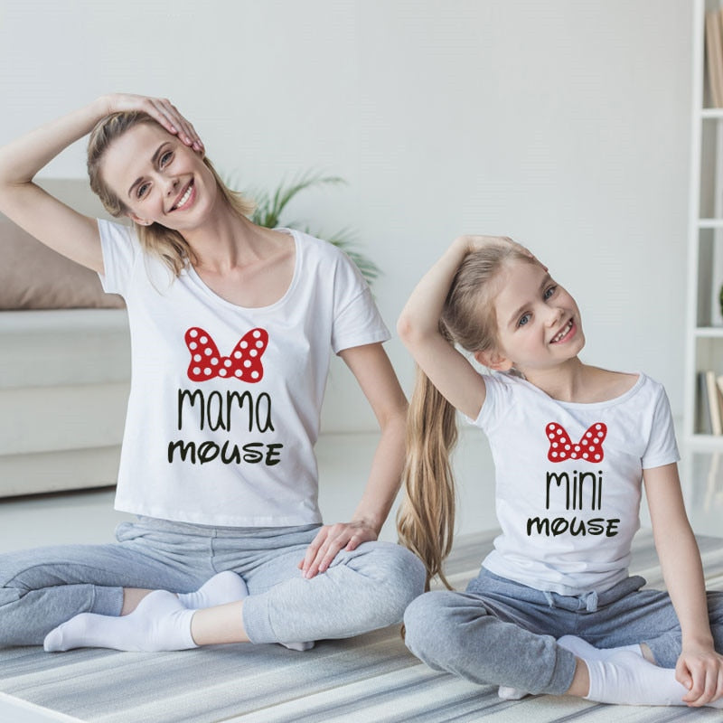 Fashion Print Mother Daughter