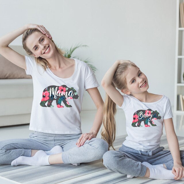 Fashion Print Mother Daughter