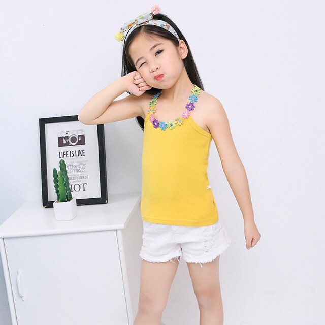 Newest Cotton Kids Girls Flower