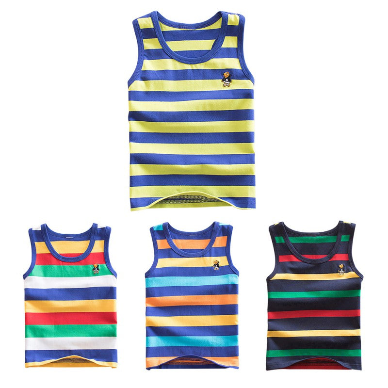 Striped Girls Vest Sleeveless