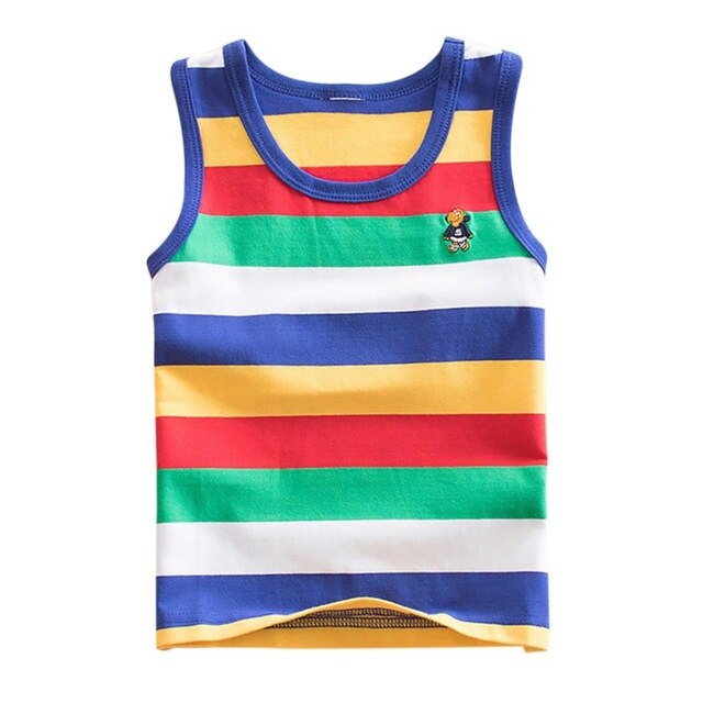 Striped Girls Vest Sleeveless