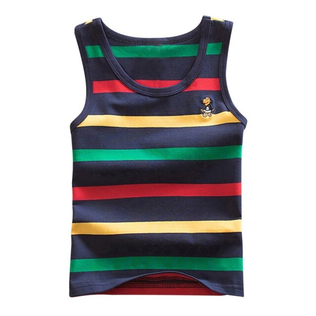 Striped Girls Vest Sleeveless