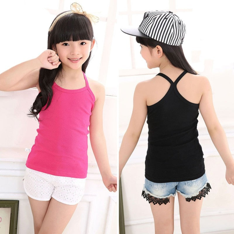 Summer Kids Girls Vest Camisoles
