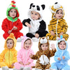 Cute Cartoon Flannel Baby Rompers