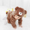 Cute Cartoon Flannel Baby Rompers