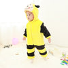 Cute Cartoon Flannel Baby Rompers