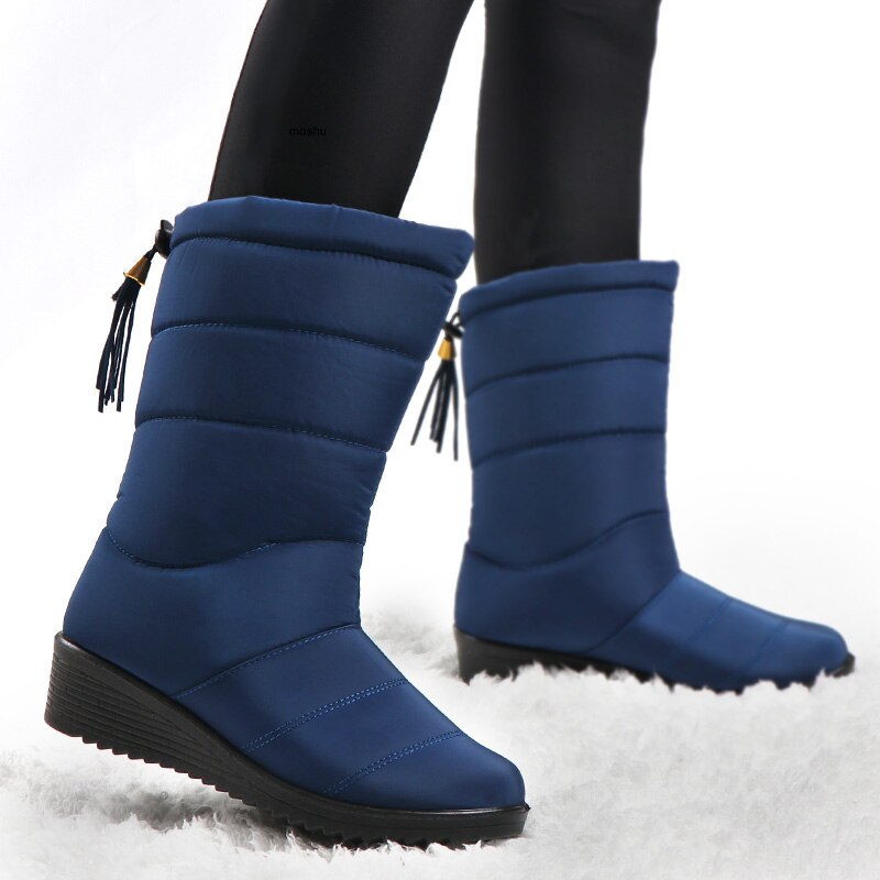 Snow Boots Women Down Mid-calf Boots