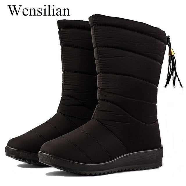 Snow Boots Women Down Mid-calf Boots