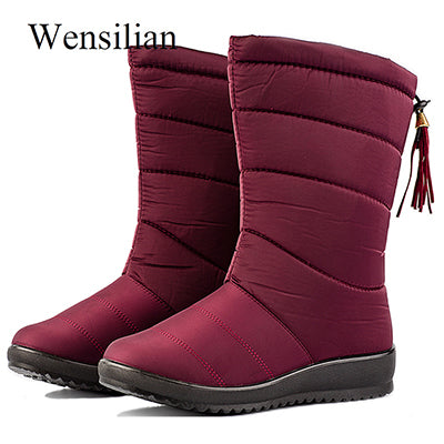 Snow Boots Women Down Mid-calf Boots