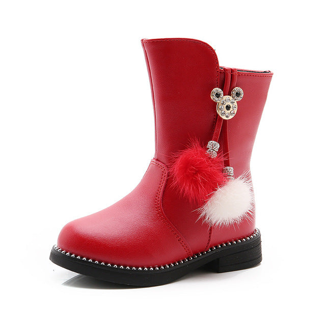 Girl Boots 2018 Winter Boots Kids For Girls