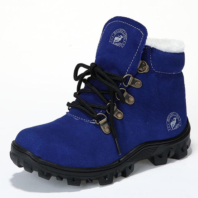 Children snow boots genuine leather