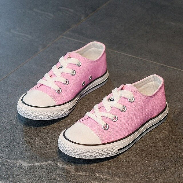 Girls Canvas Shoes Soild Kids Shoes