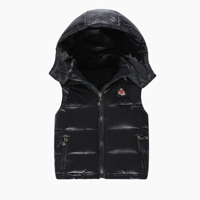 Kids Vest Girl Boy Winter Warm