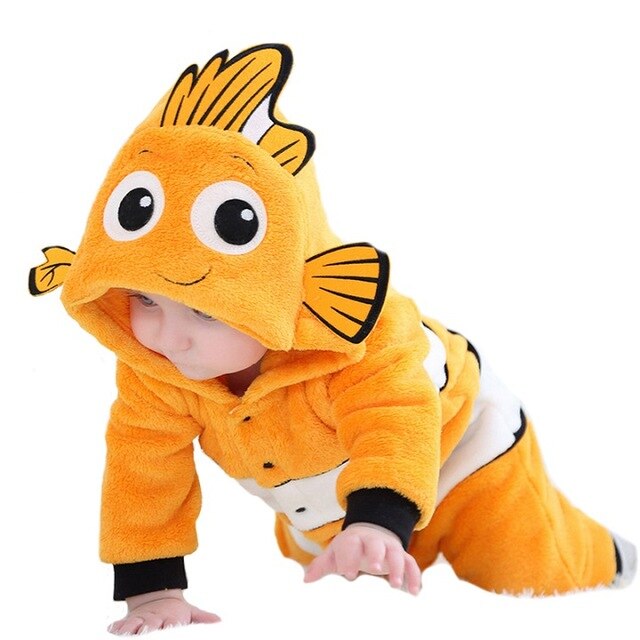 Baby Rompers Animals Warm