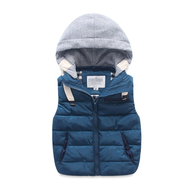 children warm vest kids cotton