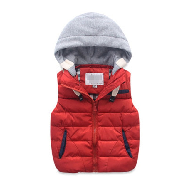 children warm vest kids cotton