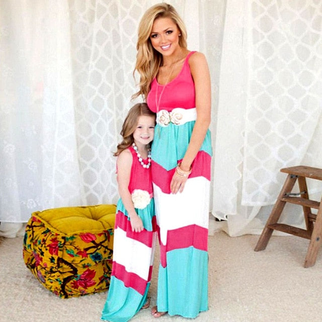 summer Mommy and me family matching