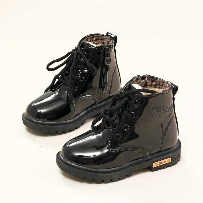Children boots 2018 Fall New Fashion Black