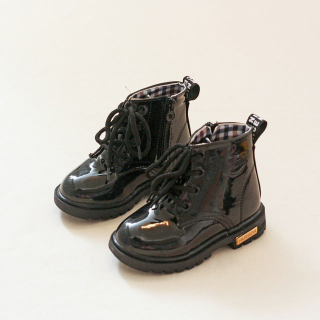 Children boots 2018 Fall New Fashion Black