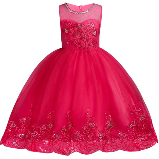 Baby Embroidered Formal Princess Dress