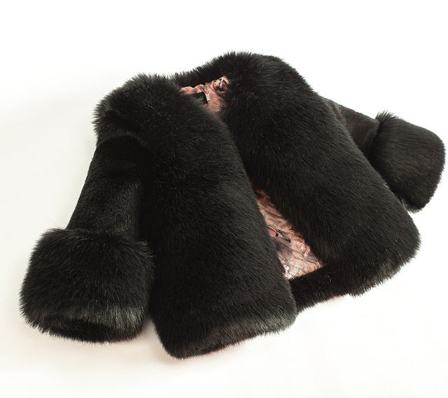 Dollplus Winter Girls Fur Coat Elegant