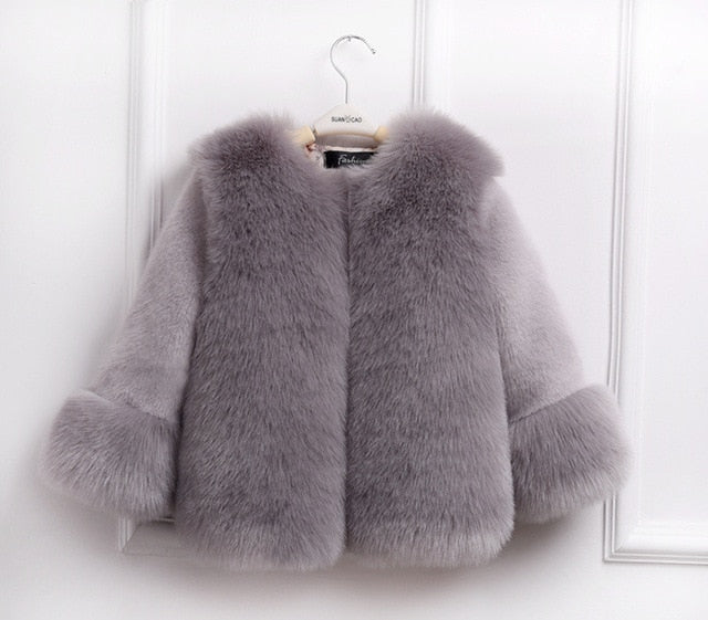 Dollplus Winter Girls Fur Coat Elegant