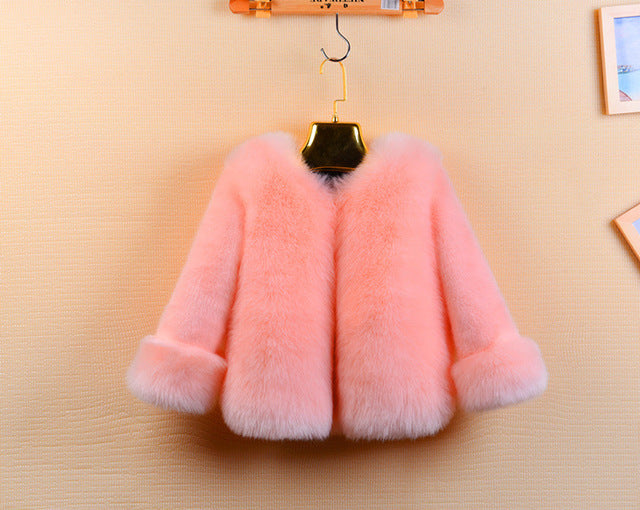 Dollplus Winter Girls Fur Coat Elegant