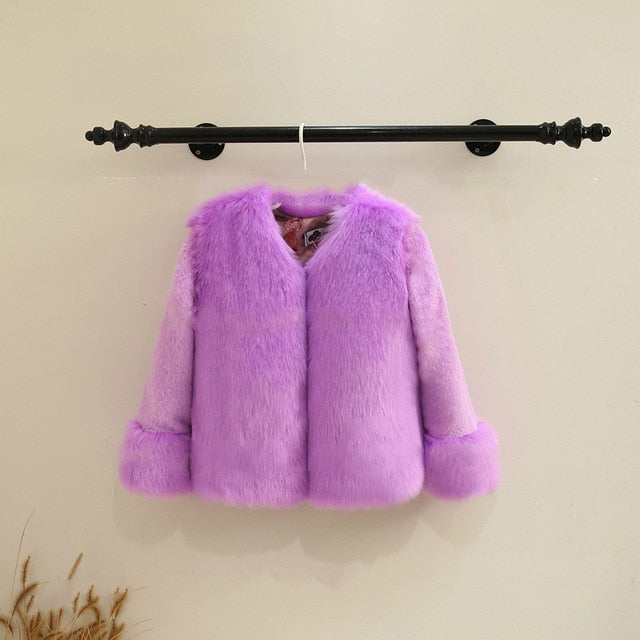 Dollplus Winter Girls Fur Coat Elegant